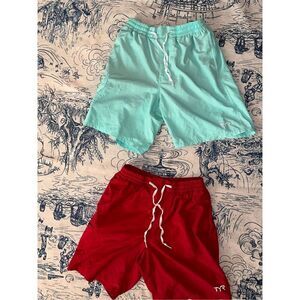 Nice BUNDLE IF 2 TYR Men's Swim Shorts size medium Good Condition